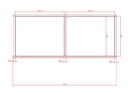 Cloison modulaire plexi transparent 1 x ht 2.50 m