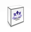 Impression numérique R° d'un comptoir modulaire 965 x ht 950 m/m