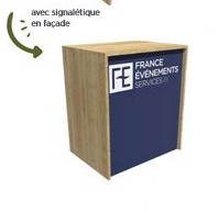 Impression numérique comptoir Eco Bois